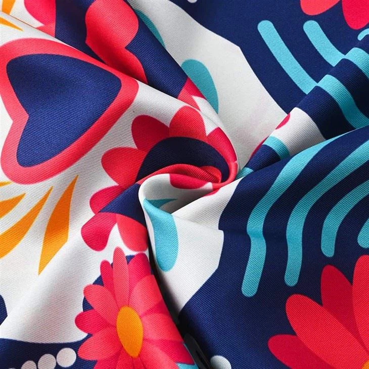 Day Of The Dead Printed Scarf - YiLi Custom Bandana Manufacturer