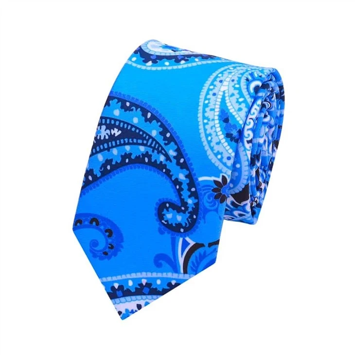 printed polyester paisley tie (2)